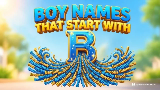 boy names that start with b